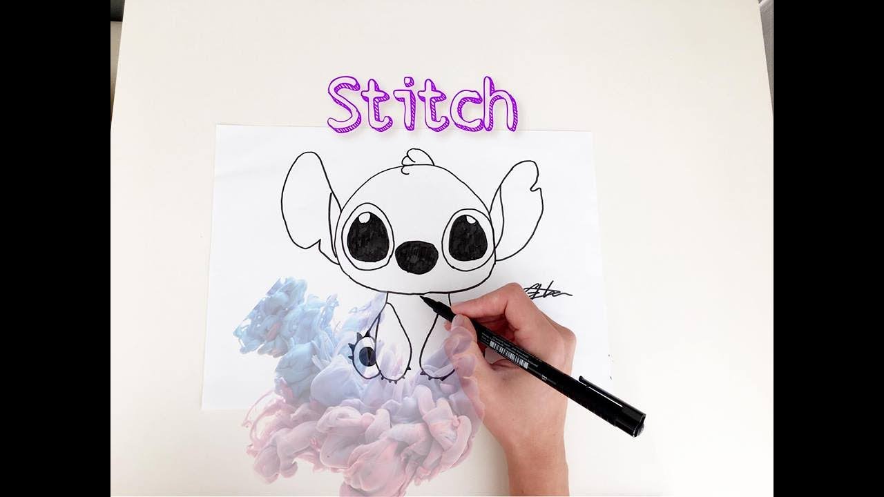 1280x720 most easy way to draw stitch - Stitch Drawing