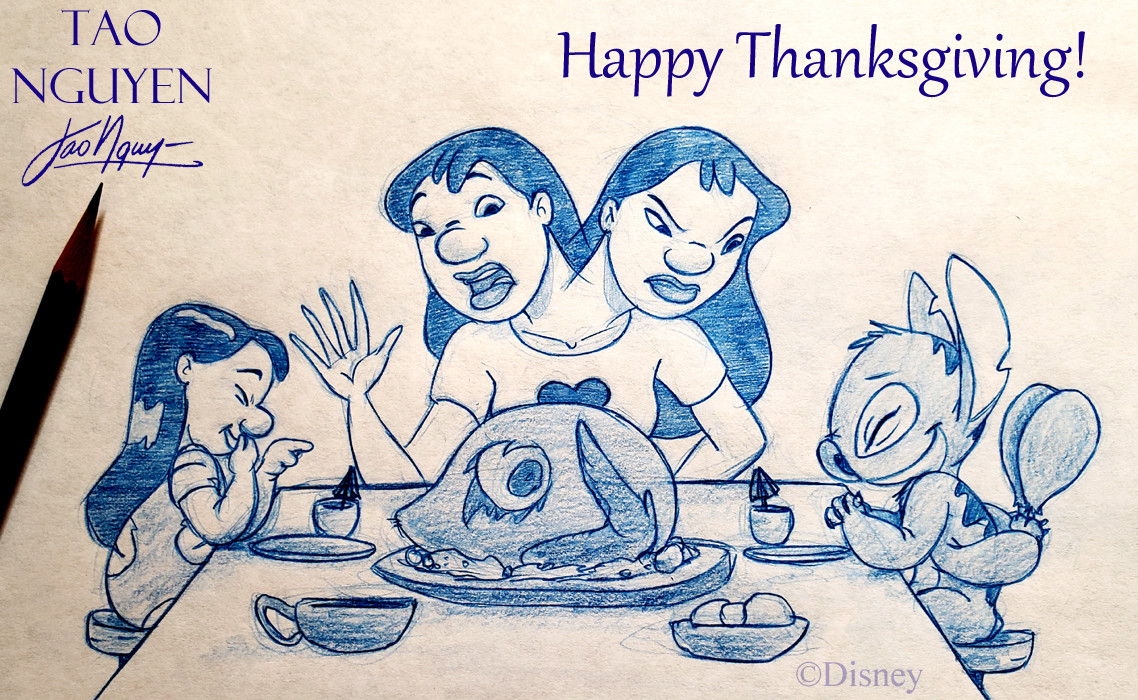 1138x700 Artstation - Stitch Drawing