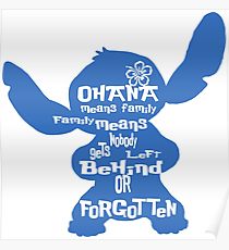 210x230 ohana posters redbubble - Stitch Drawing Ohana