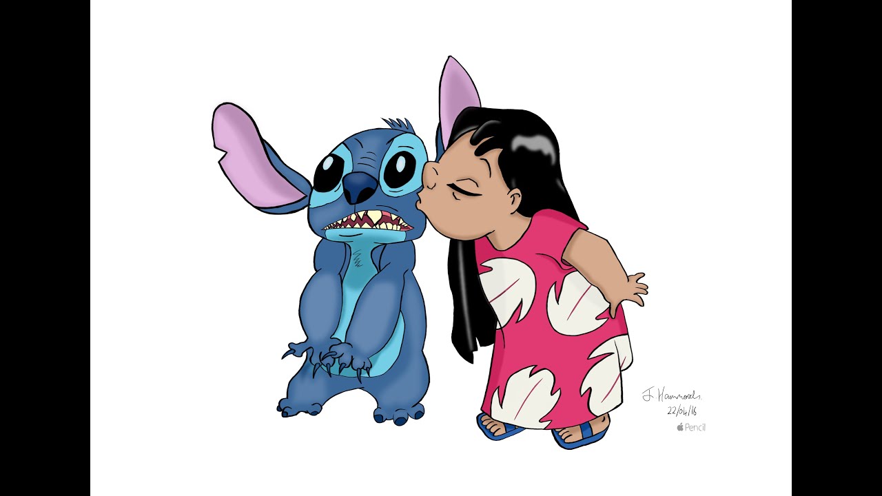 1280x720 ohana means family - Stitch Drawing Ohana