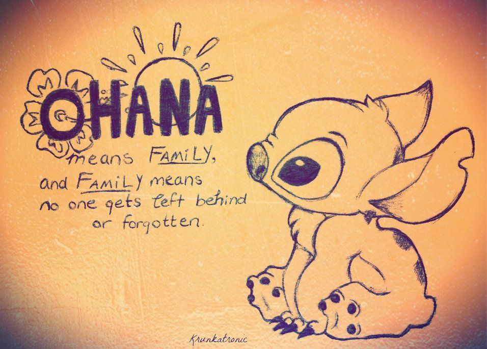 Stitch Drawing Ohana At Paintingvalleycom Explore Collection Of