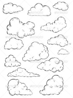 236x316 hand drawn clouds stock vector makeitdouble - Stock Drawings