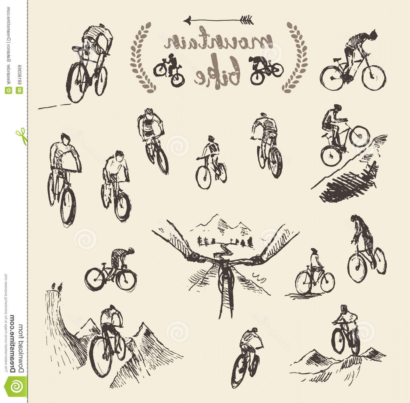 1588x1560 Vector Bike Drawings Soidergi - Stock Drawings