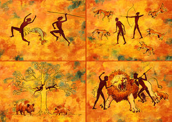 353x250 Stoneage!au Cave Drawings - Stone Age Drawings