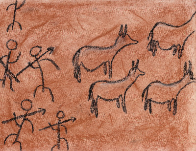 400x309 Home Stone Age Art - Stone Age Drawings