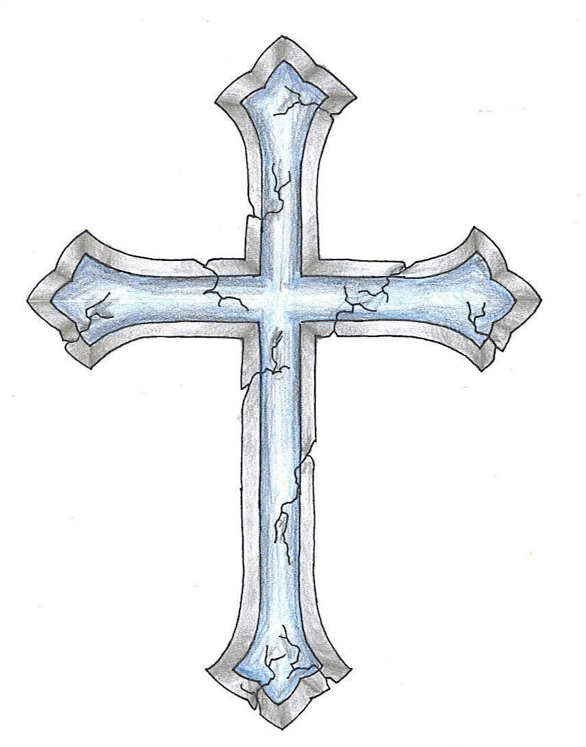 854x1088 banner stone cross drawing - Stone Cross Drawing