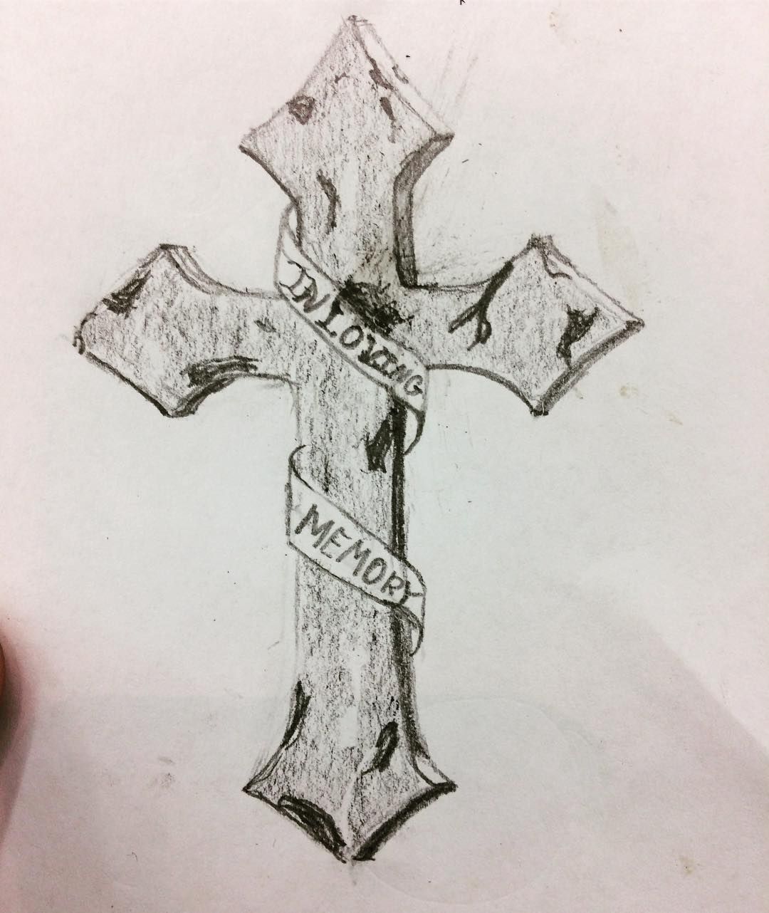 1080x1282 this is a very rough take on the kind of stone cross that - Stone Cross Drawing