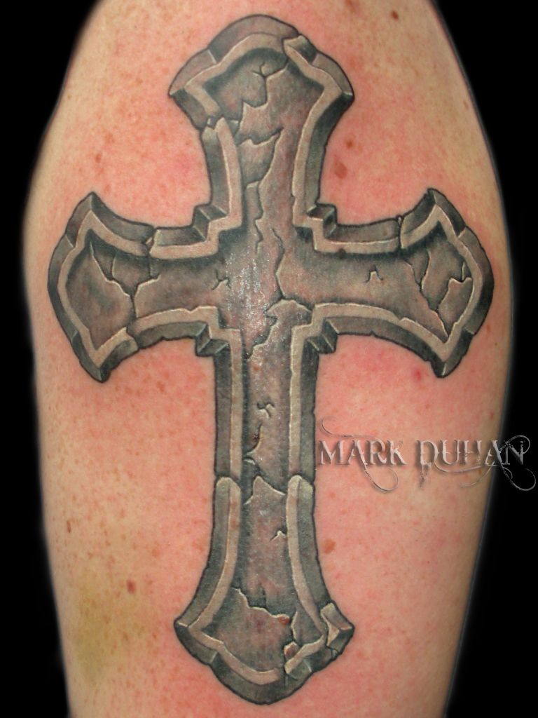 768x1024 christian tattoo stone cross - Stone Cross Drawing