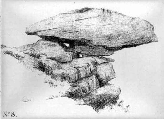 624x452 pancake stone, ilkley moor, west yorkshire - Stone Drawing