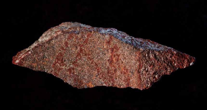 860x460 this south african cave stone may bear the world's oldest drawing - Stone Drawing