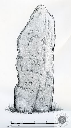 248x446 drawing of ballymeanoch standing stone standing stones - Stone Drawing