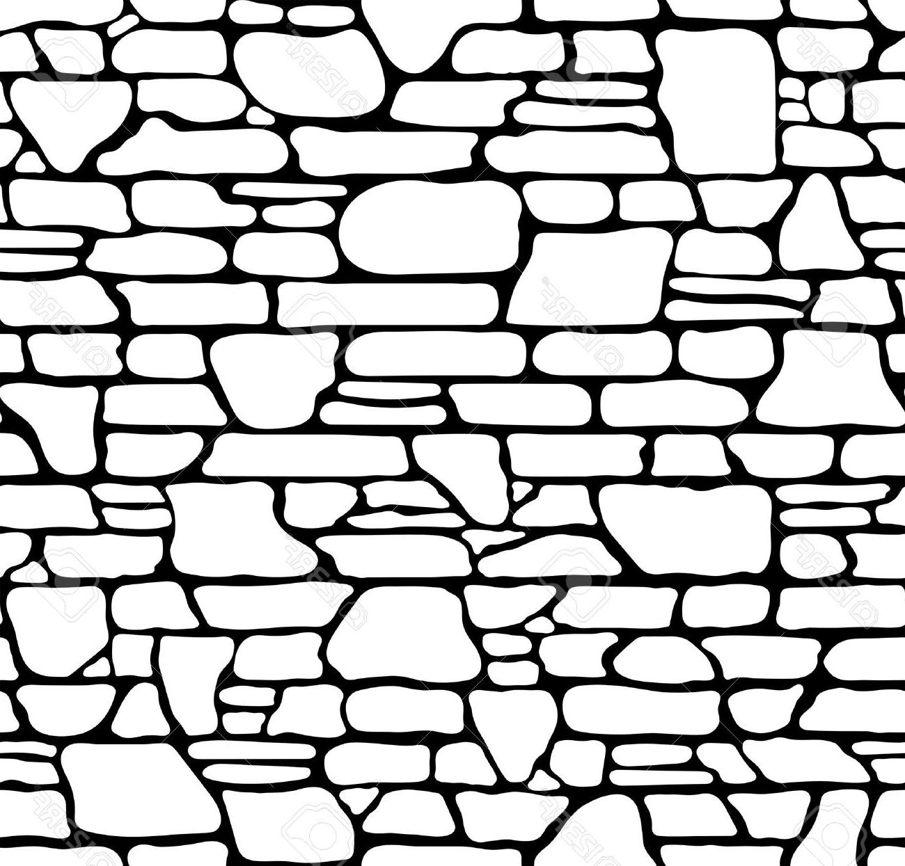 Stone Wall Drawing at PaintingValley.com | Explore collection of Stone ...