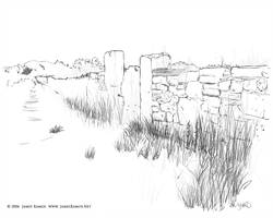 250x200 Stone Wall Drawing - Stone Wall Drawing