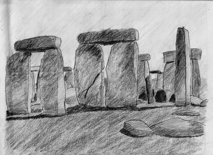 700x509 Stonehenge Drawing - Stonehenge Drawing