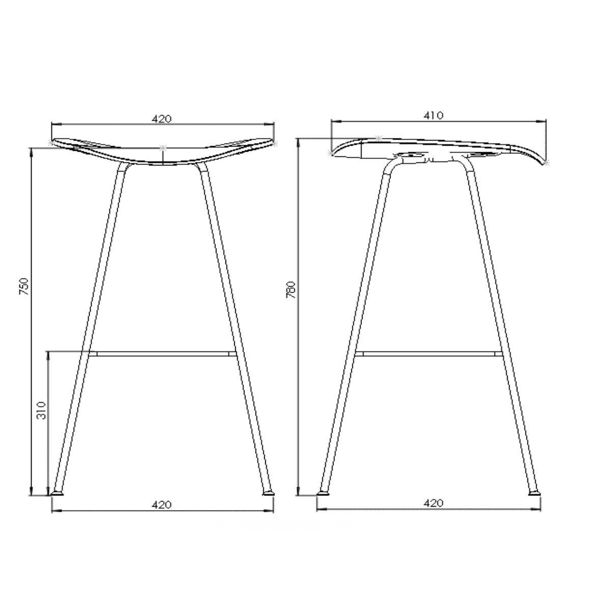 1200x1200 gubi bar stool ambientedirect - Stool Drawing