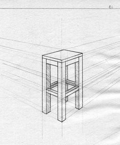 235x282 how to draw a chair step - Stool Drawing