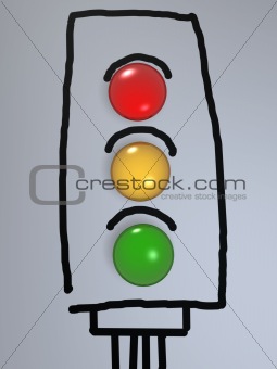 255x340 image traffic light candy on hand drawing paper - Stop Light Drawing