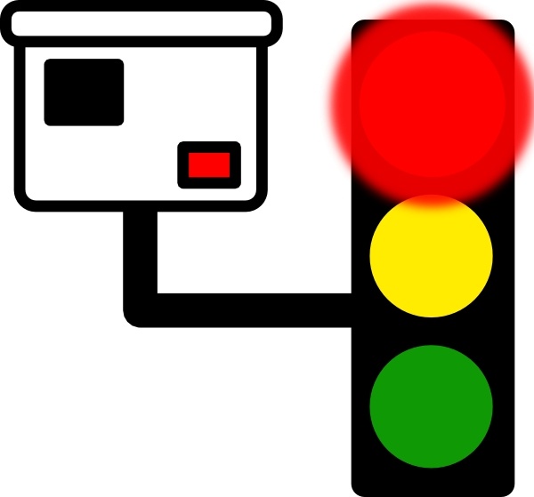 600x559 Red Light Camera Clip Art Free Vector In Open Office Drawing - Stop Light Drawing