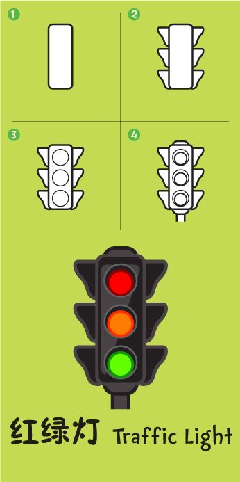 346x693 traffic light how to draw drawings, art, drawing lessons - Stop Light Drawing