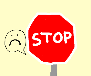 300x250 sad stop sign drawing - Stop Sign Drawing