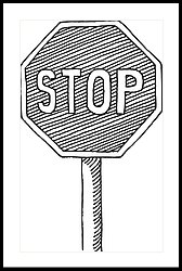 168x250 stop sign drawing - Stop Sign Drawing