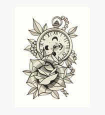 210x230 Stopwatch Drawing Art Prints Redbubble - Stopwatch Drawing