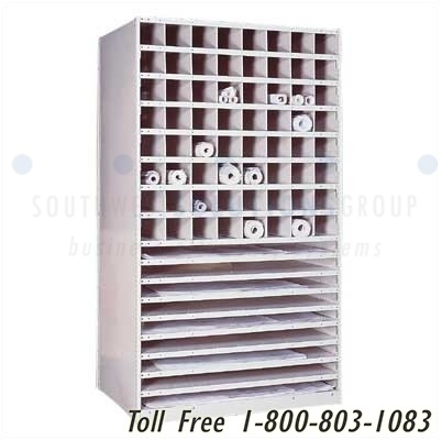 402x400 Blueprint Plan Shelving Cubby Storage Shelves Rolled Flat - Storage Drawings