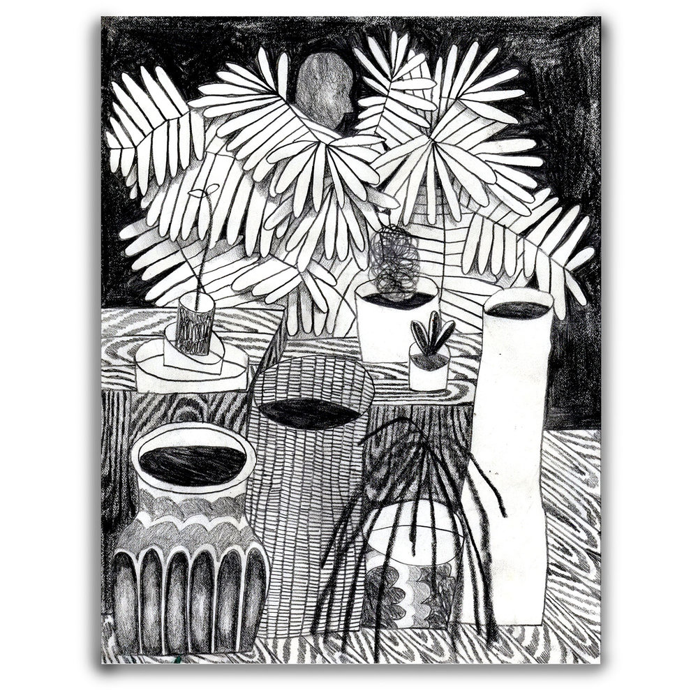 1000x1000 Storefront' Original Drawing Kees Holterman - Storefront Drawing