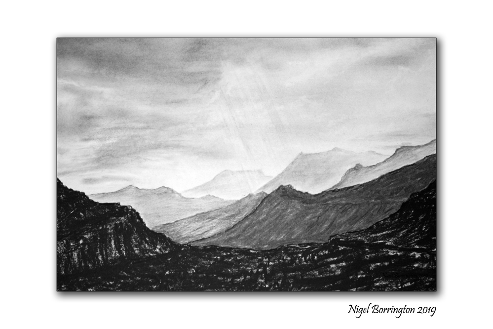 999x666 storm clouds, blackvalley, killarney national park charcoal - Storm Cloud Drawing