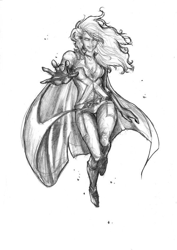 600x846 x men storm - Storm Drawing