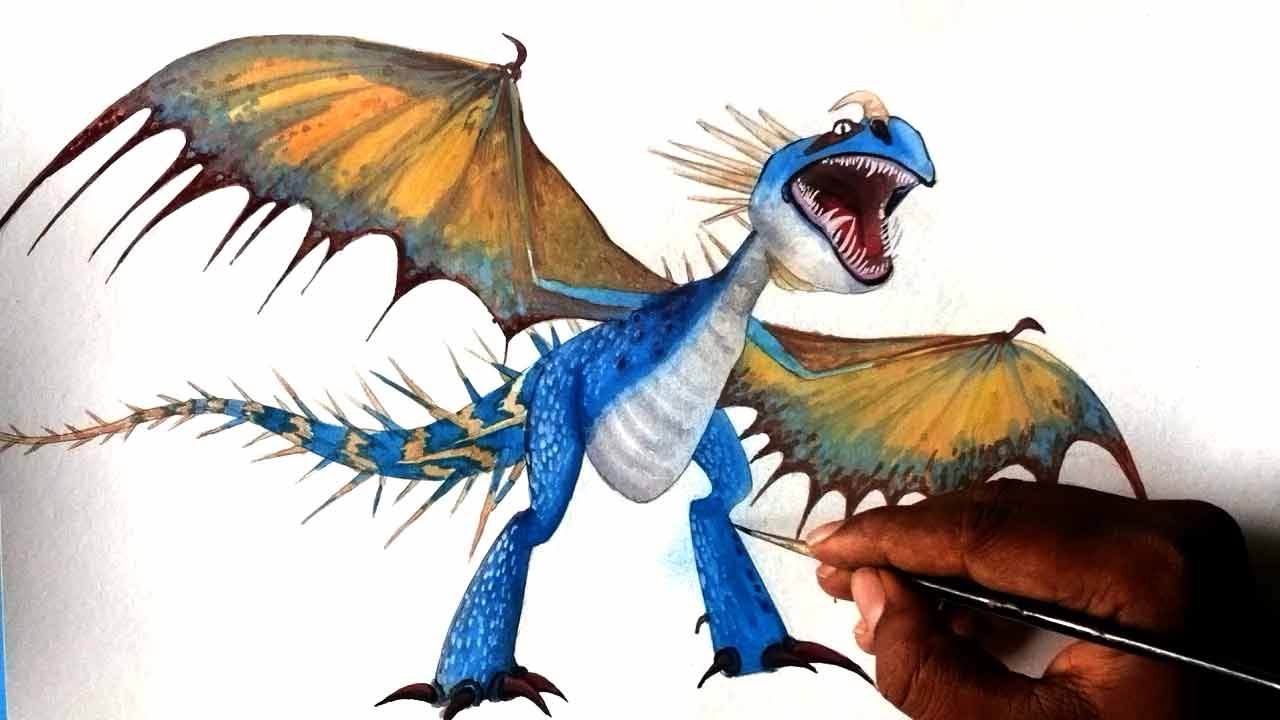 1280x720 how to draw dragon deadly nadder from how to train your dragon - S...