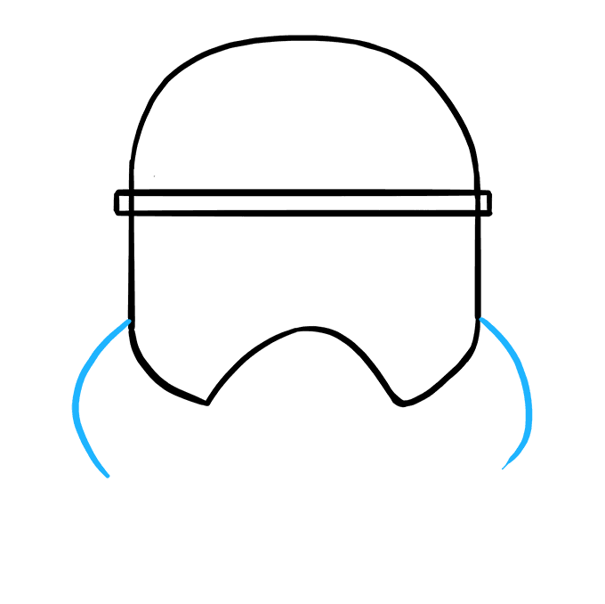 680x678 How To Draw A Stormtrooper Helmet Really Easy Drawing Tutorial - Stormtrooper Drawing Helmet