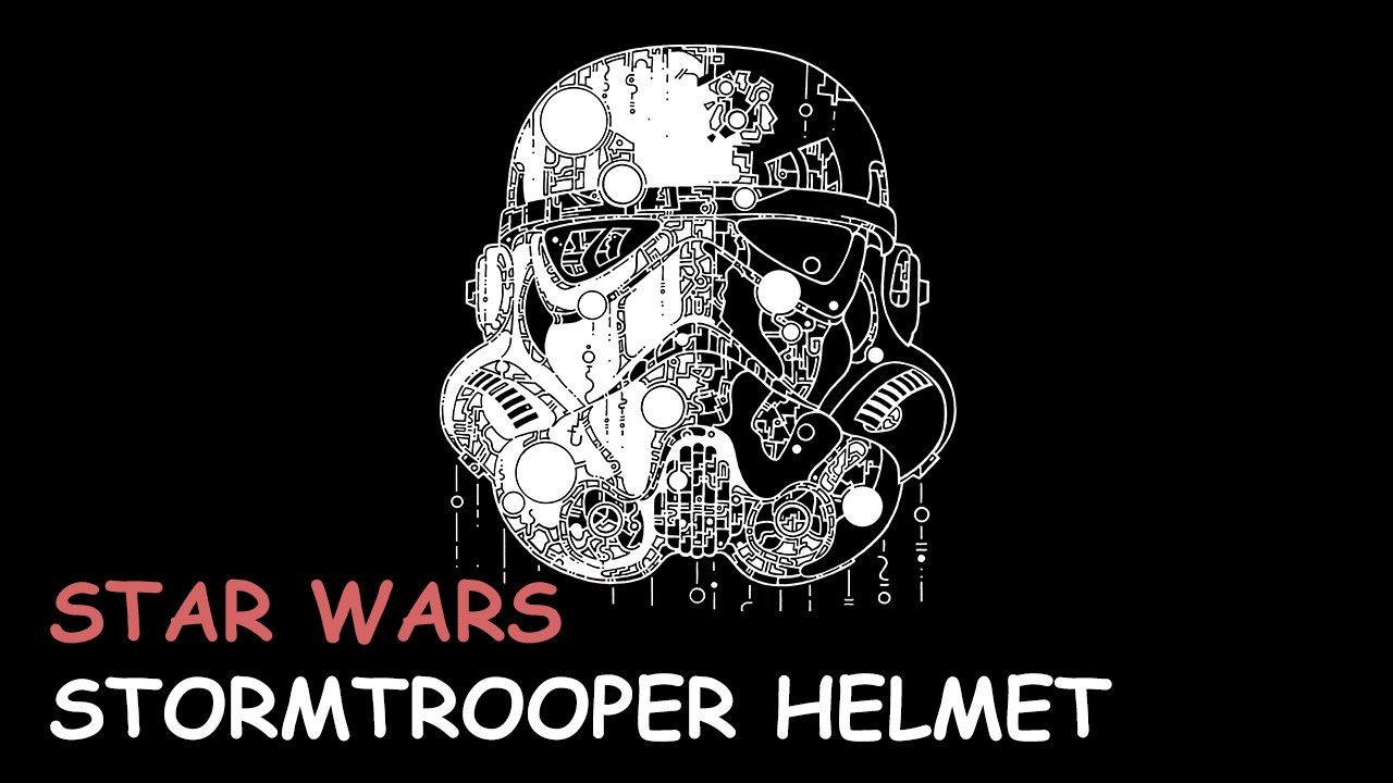 1280x720 How To Draw Star Wars Stormtrooper Helmet - Stormtrooper Drawing Helmet
