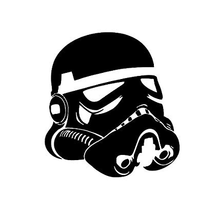 425x421 star wars stormtrooper head helmet decal vinyl decal - Stormtrooper Drawing Helmet