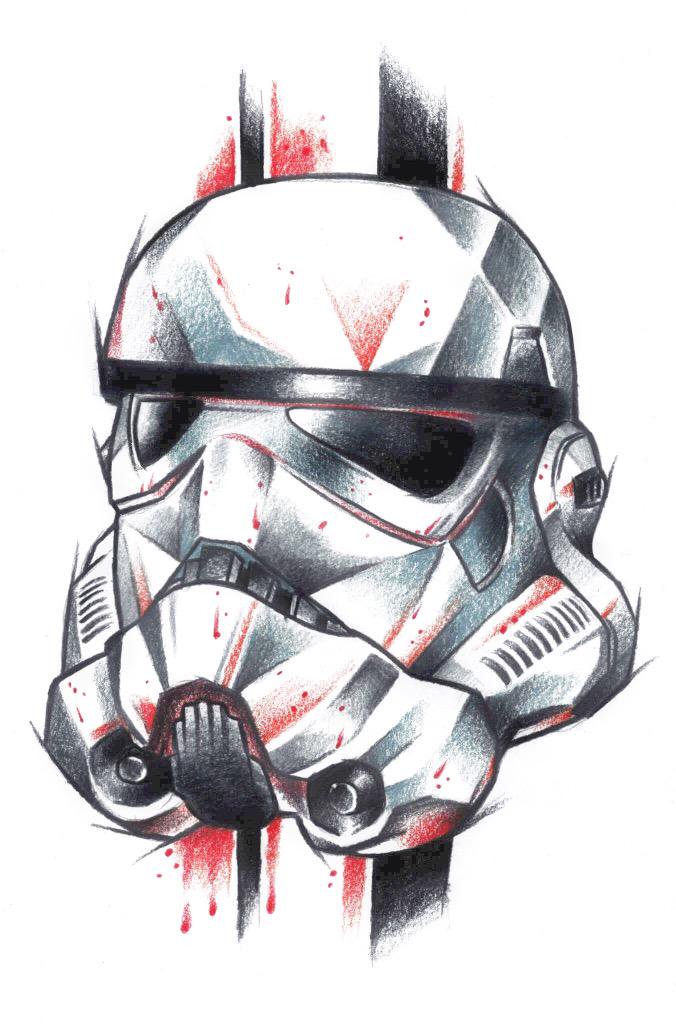 676x1024 Stormtrooper Helmet Drawing - Stormtrooper Drawing Helmet