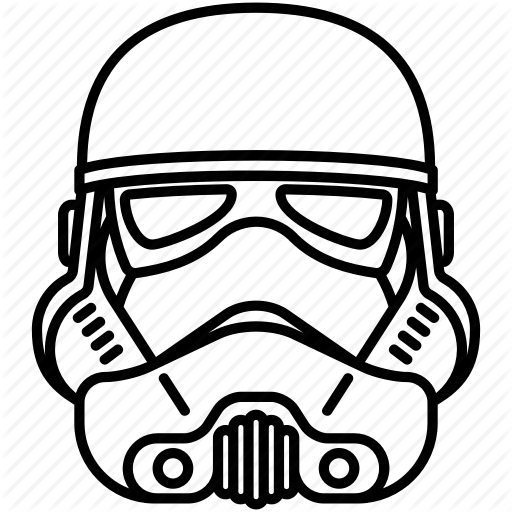 512x512 Empire, Helmet, Star Wars, Stormtrooper Icon - Stormtrooper Drawing Helmet