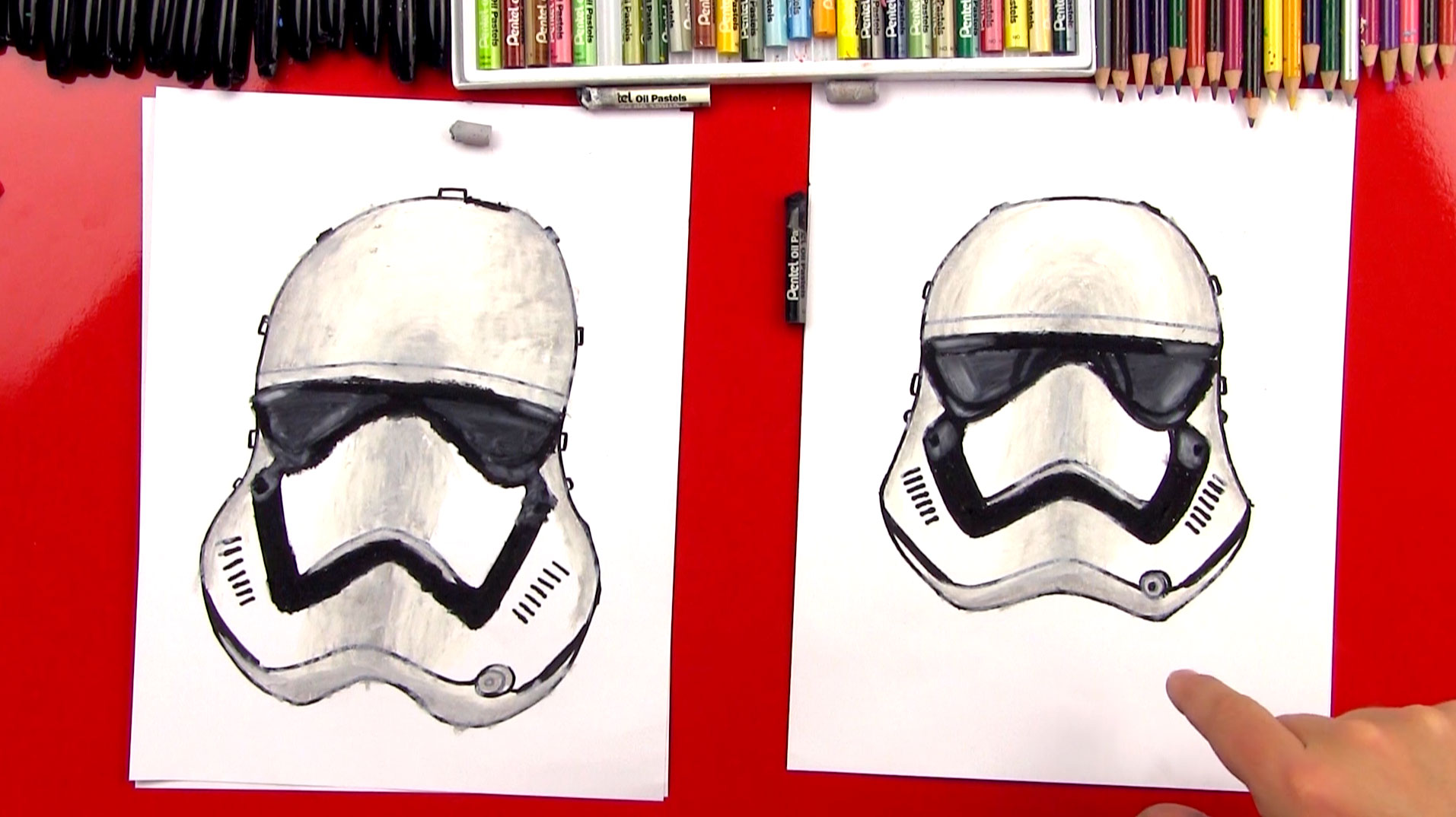 1913x1074 How To Draw A First Order Storm Trooper Helmet - Stormtrooper Drawing Helmet