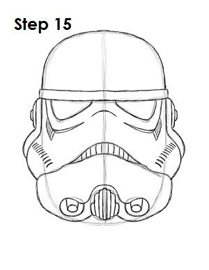 300x388 How To Draw Stormtrooper Star Wars Draw!! - Stormtrooper Head Drawing
