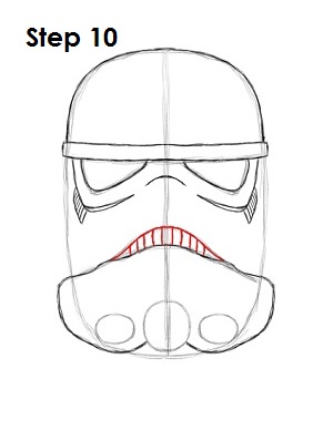 300x388 How To Draw A Stormtrooper - Stormtrooper Head Drawing