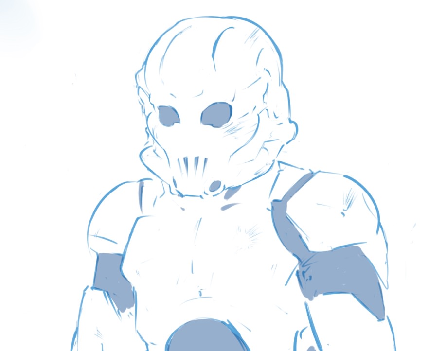 882x722 i tried to draw a stormtrooper purely from memory, i guess it - Stormtrooper Head Drawing