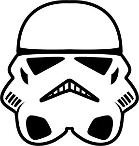 288x302 how to draw a stormtrooper easy step cakes for kids star - Stormtrooper Head Drawing