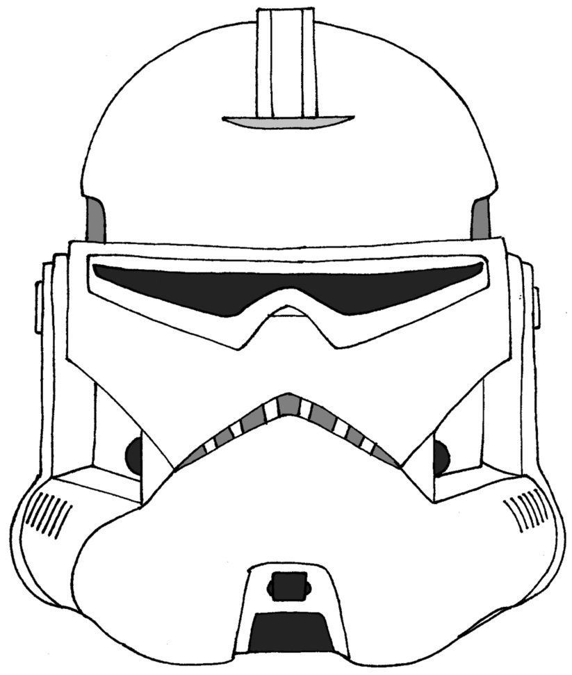 Stormtrooper Helmet Drawing at PaintingValley.com | Explore collection