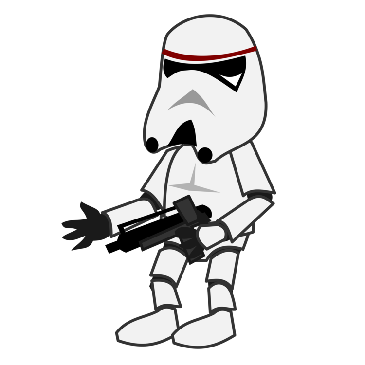750x750 Stormtrooper Drawing Transparent Png Clipart Free Download - Stormtrooper Line Drawing