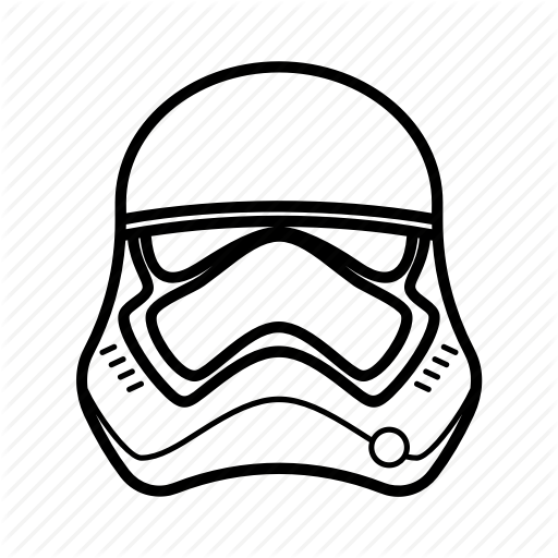 512x512 Drawing Stormtrooper Huge Freebie! Download For Powerpoint - Stormtrooper Line Drawing
