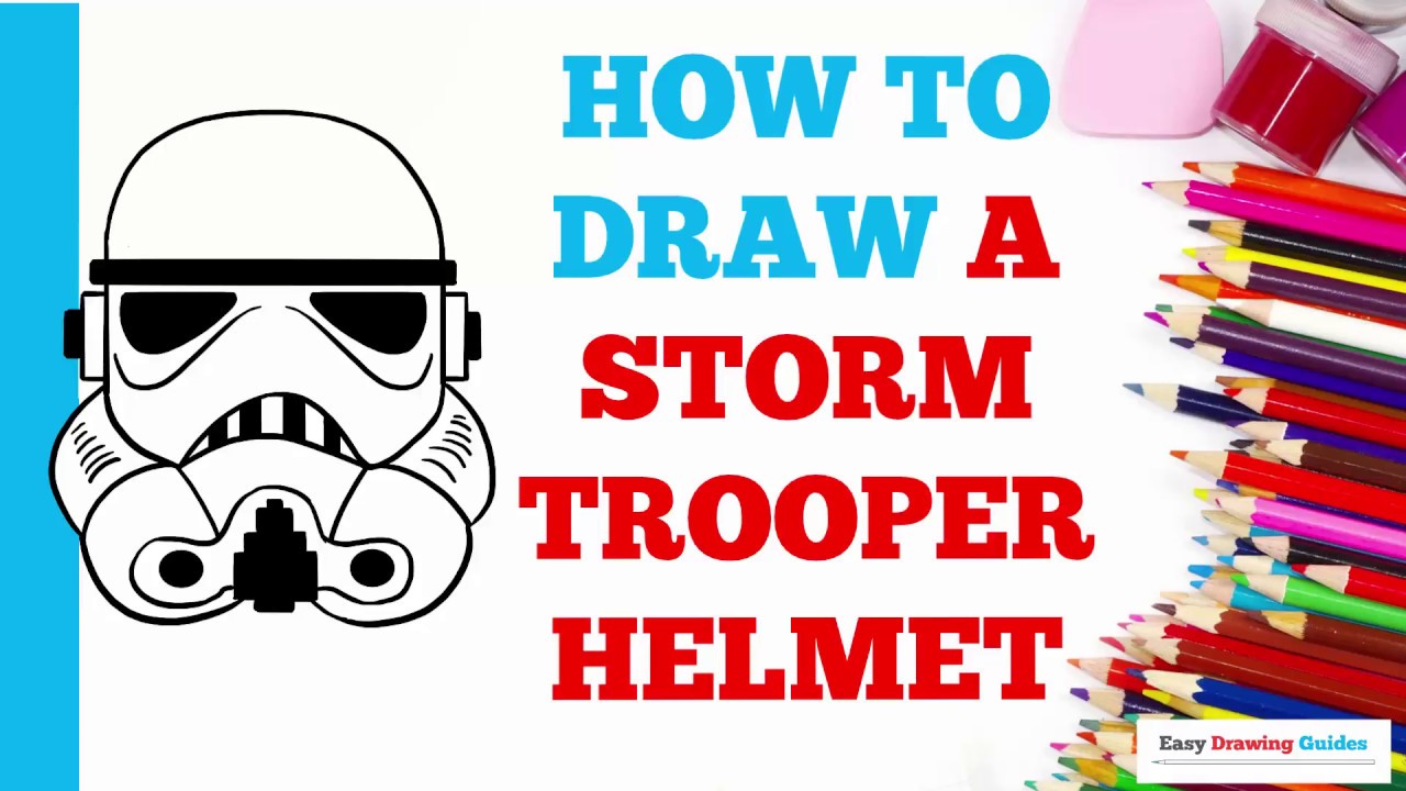 1280x720 How To Draw A Stormtrooper Helmet In A Few Easy Steps Drawing - Stormtrooper Mask Drawing