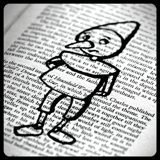 512x512 Storybook Characters On Old Book Pages - Story Book Drawing