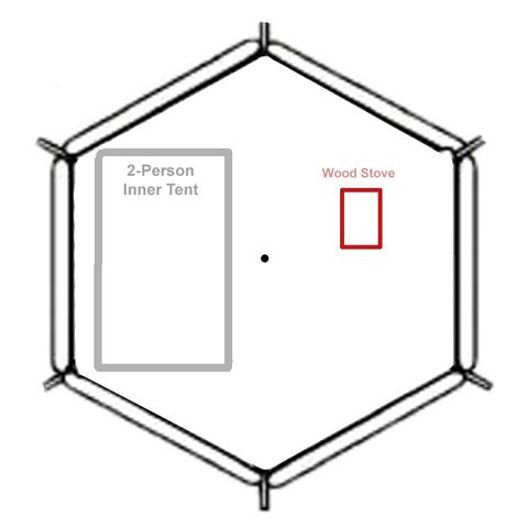 480x480 megahorn teepee with wood stove jack - Stove Drawing