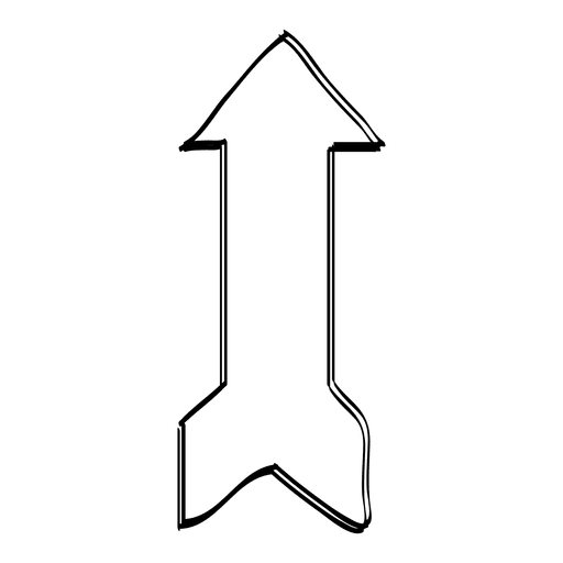 512x512 straight ribbon arrow drawing - Straight Drawing