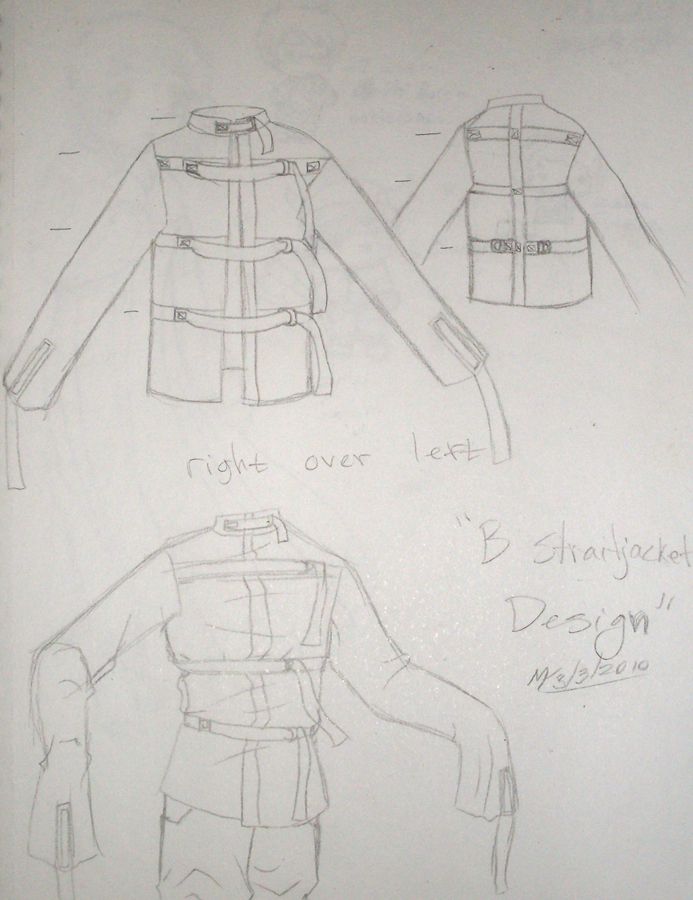 693x900 straight jacket pattern ideas - Straight Jacket Drawing