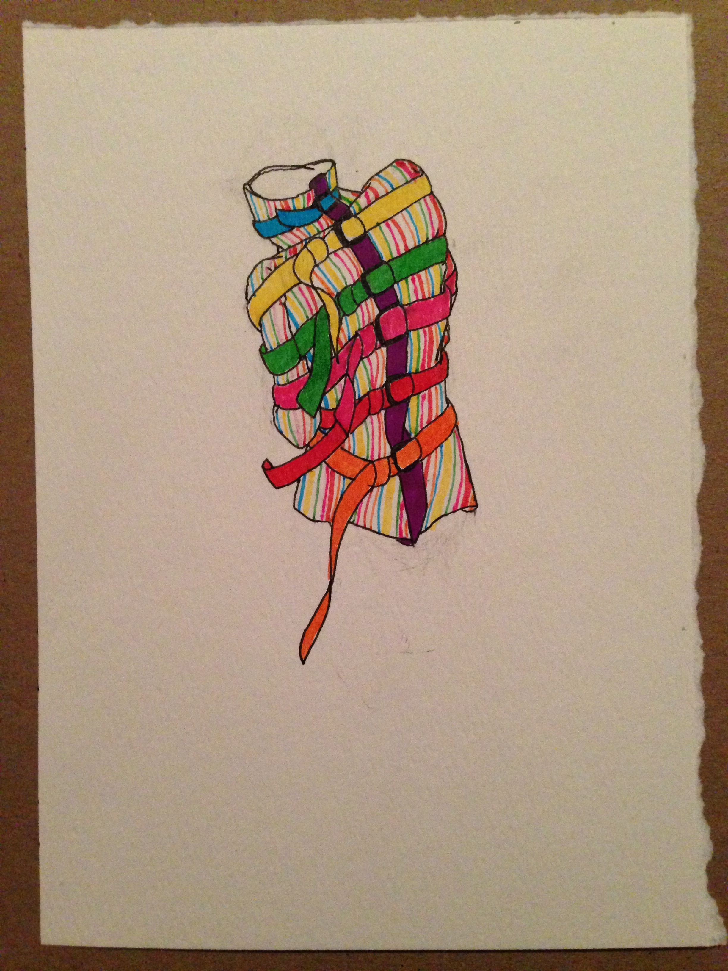 2448x3264 rainbow straight jacket drawing matthew de leon - Straight Jacket Drawing